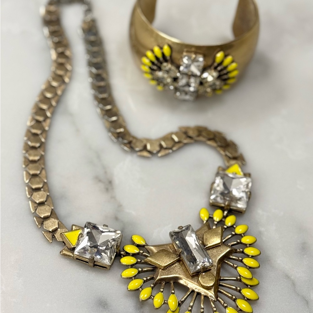 Stella & Dot Yellow Necklace/Bracelet